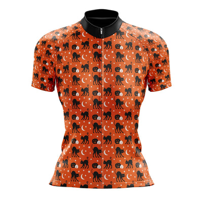 Women's Halloween Cats Cycling Jersey
