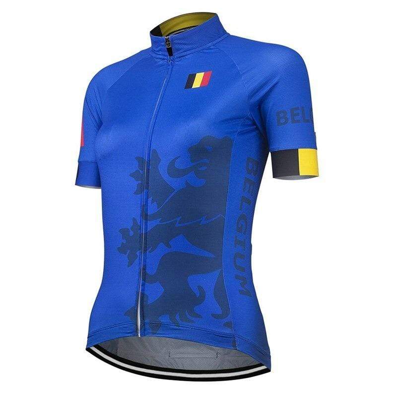 Belgium Blue Cycling Jersey Montella Cycling