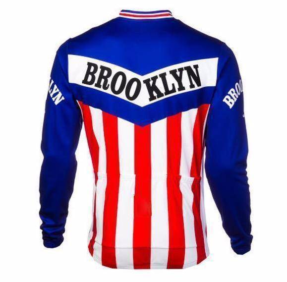 Brooklyn Retro Long Sleeve Cycling Jersey Montella Cycling Long Sleeve