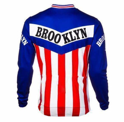 Brooklyn Retro Long Sleeve Cycling Jersey Montella Cycling Long Sleeve