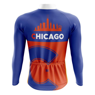 Chicago Long Sleeve Cycling Jersey Montella Cycling Men Long Sleeve