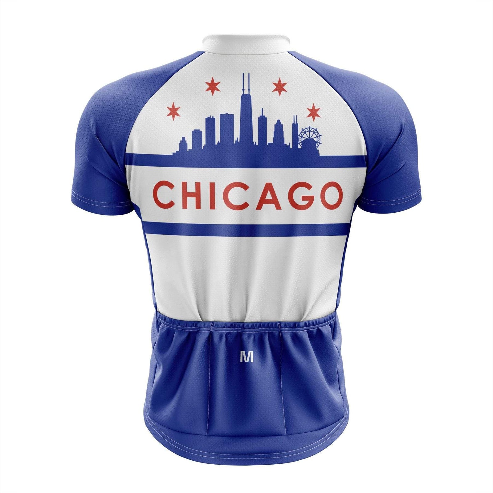 Chicago White Cycling Jersey Montella Cycling