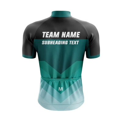 Custom Green Team Cycling Jersey and Bibs Montella Cycling