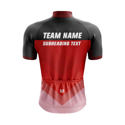 Custom Red Team Cycling Jersey and Bibs Montella Cycling