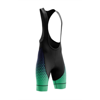 Montella Cycling Bib Shorts Only / XS Men's Green Blue Gradient Cycling Jersey or Bibs