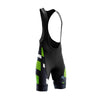 Montella Cycling Bibs Green Geo Cycling Bib Shorts