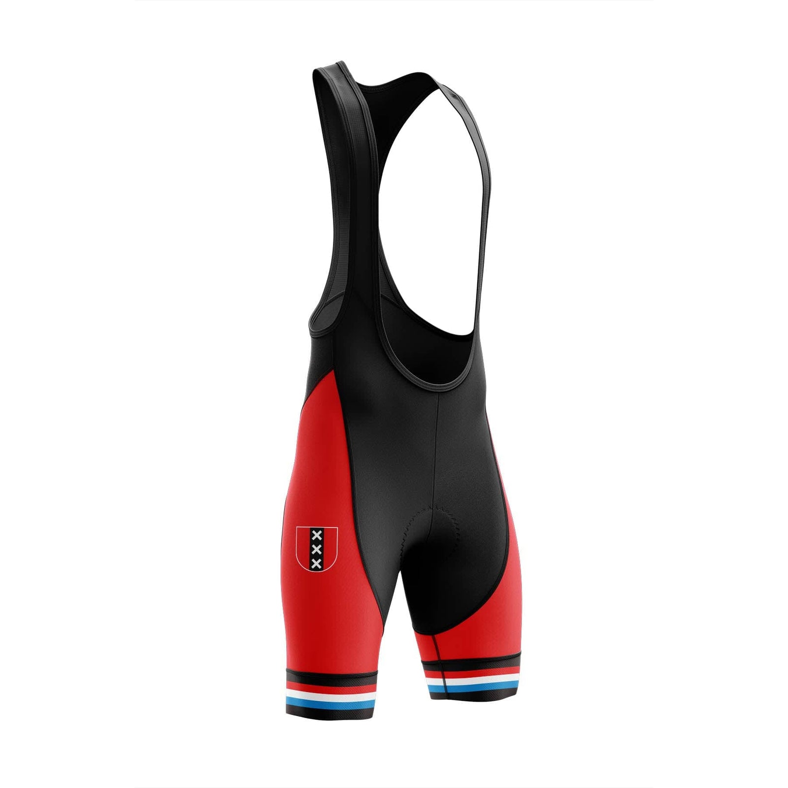 Montella Cycling Bibs Men's Amsterdam Red Cycling Bib Shorts