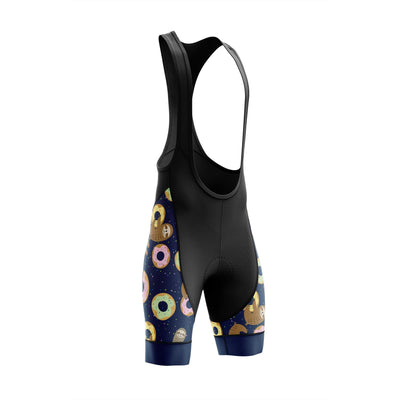 Montella Cycling Bibs Men's Sloths & Donuts Squares Cycling Bib Shorts