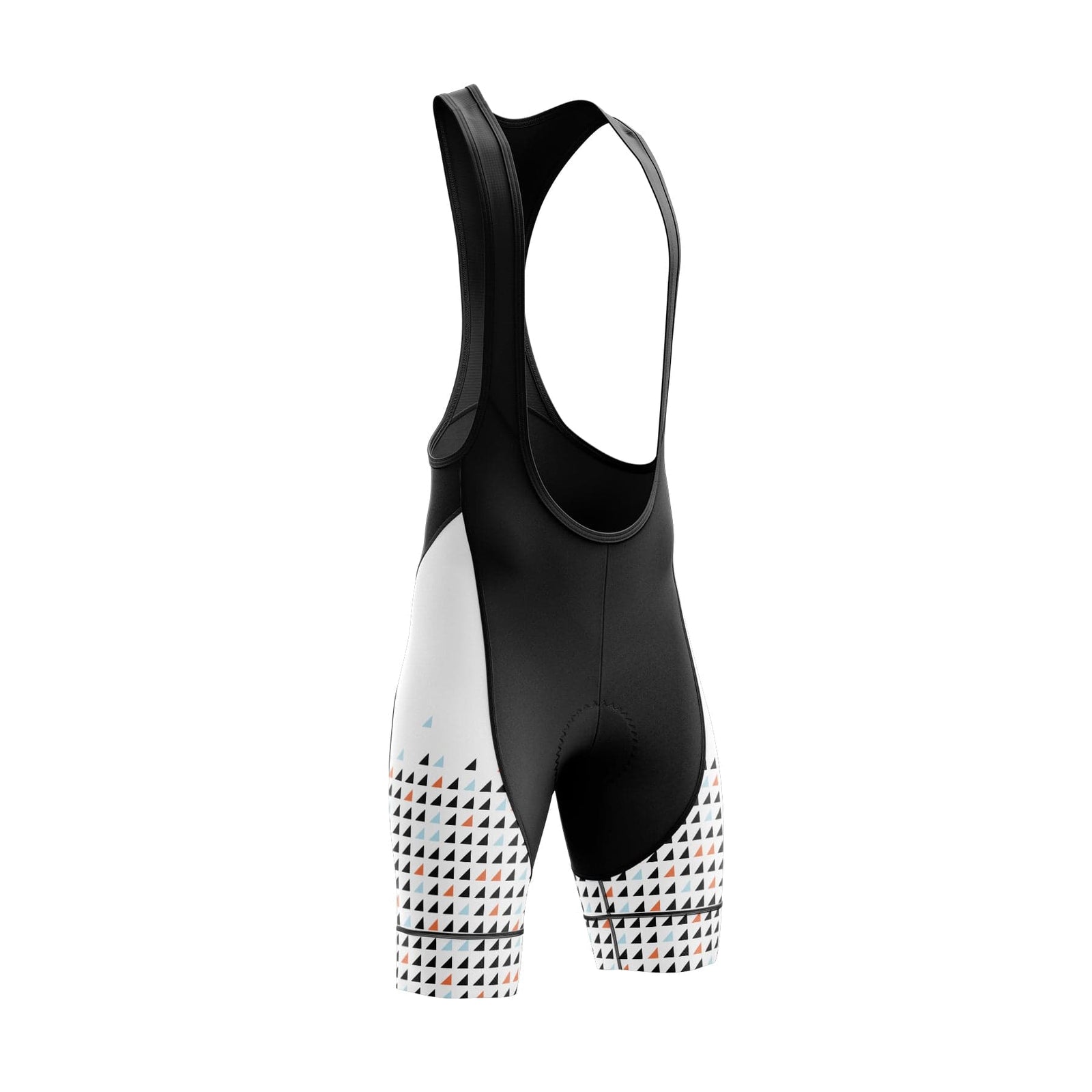 Montella Cycling Bibs Men's White Triangles Cycling Bib Shorts