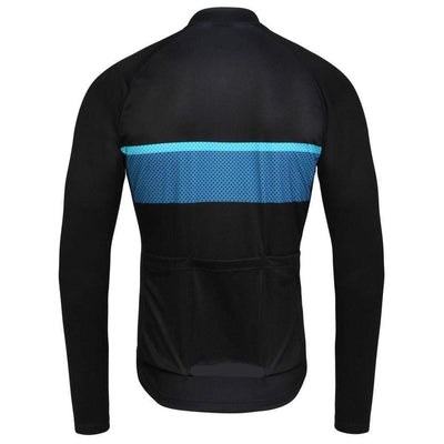 Montella Cycling Black Classy Thermal Fleece Cycling Jersey