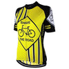 Montella Cycling Cycling Jersey Women's Share the Road Yellow Cycling Jersey