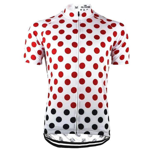 Montella Cycling Cycling Jersey XS Men's Polka Dot Short Sleeve Cycling Jersey