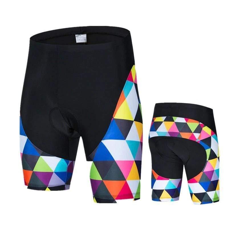 Montella Cycling Cycling Jersey XS / Shorts Only Men's Colorful Triangles Cycling Jersey