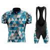 Montella Cycling Cycling Kit Men's Blue Triangles Cycling Jersey or Bibs