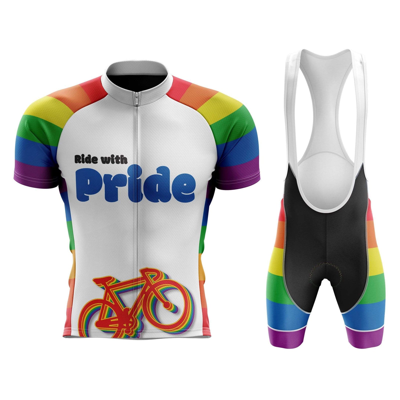 Montella Cycling Cycling Kit Ride with Pride Men's Cycling Jersey or Bibs