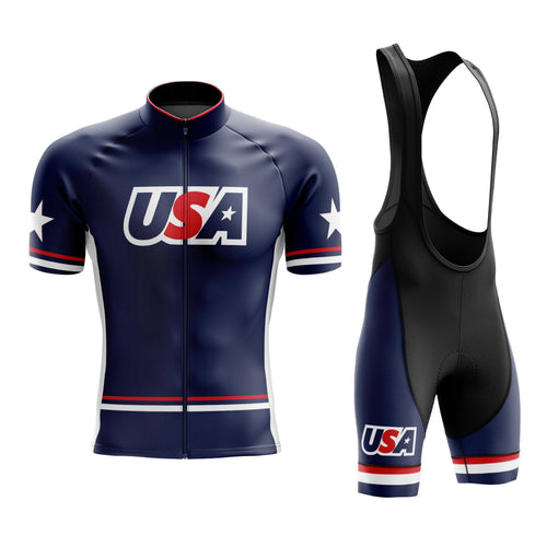 Montella Cycling Cycling Kit USA Blue Cycling Jersey or Bibs