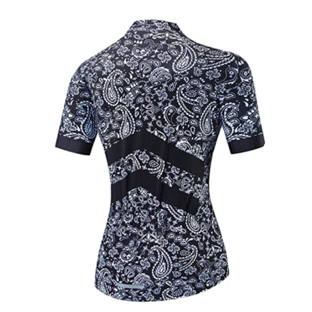 Montella Cycling Cycling Kit Women's Black Bandana Pattern Cycling Jersey or Bibs