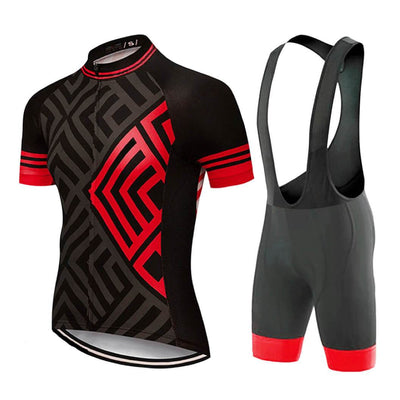 Montella Cycling Cycling Kit XS / Red / Jersey and Bibs Men's Hi Viz Unique Cycling Jersey or Bibs