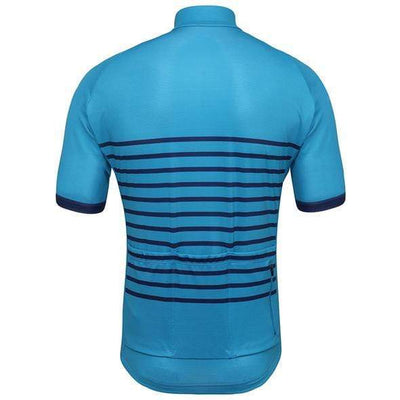 Montella Cycling Jersey Men's Blue Classic Stripes Cycling Jersey