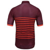 Montella Cycling Jersey Men's Burgundy Classic Stripes Cycling Jersey