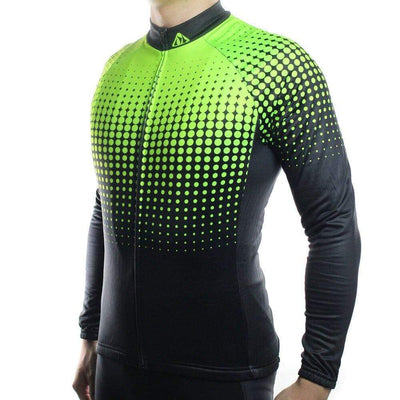 Montella Cycling Long Sleeve Men's Hi Vis Long Sleeve Cycling Jersey