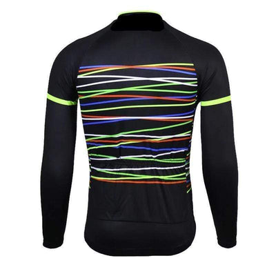 Montella Cycling Long Sleeve Men's Lines Long Sleeve Cycling Jersey