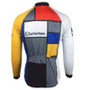 Montella Cycling Long Sleeve Men's Retro 1985 La Vie Claire Men's Long Sleeve Cycling Jersey