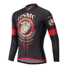 Montella Cycling Long Sleeve Men's US Marine Long Sleeve Cycling Jersey