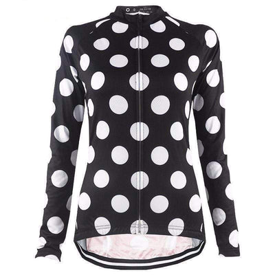 Montella Cycling Long Sleeve No Fleece / XXS Women's Long Sleeve Dots Jersey