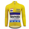 Montella Cycling Long Sleeve No Fleece / XXS / Yellow Reynolds Retro Long Sleeve Cycling Jersey