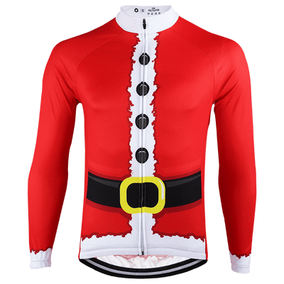 Montella Cycling Long Sleeve Santa Claus Long Sleeve Cycling Jersey