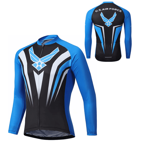 Montella Cycling Long Sleeve US Air Force Long Sleeve Cycling Jersey