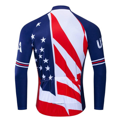 Montella Cycling Long Sleeve USA Team Long Sleeve Cycling Jersey