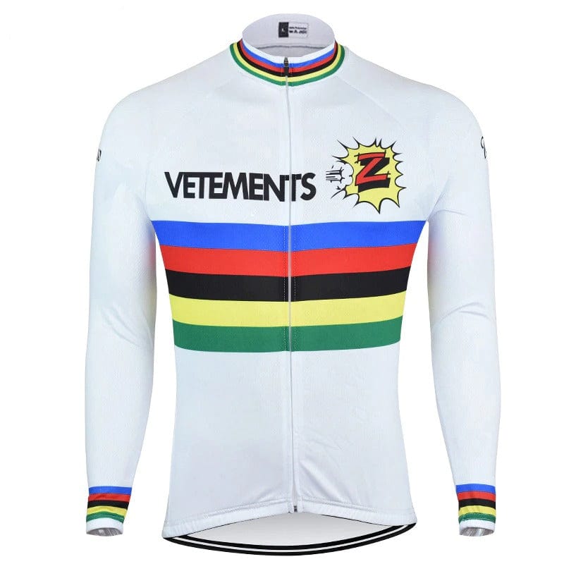 Montella Cycling Long Sleeve Vetements Retro Long Sleeve Cycling Jersey