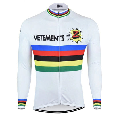 Montella Cycling Long Sleeve Vetements Retro Long Sleeve Cycling Jersey