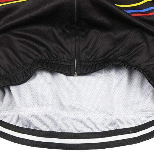 Montella Cycling Long Sleeve Women's Black Lines Long Sleeve Cycling Jersey