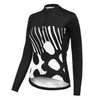 Montella Cycling Long Sleeve Women's Black & White Long Sleeve Cycling Jersey