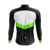 Montella Cycling Men Long Sleeve Men's Black Angle Sleeve Cycling Jersey