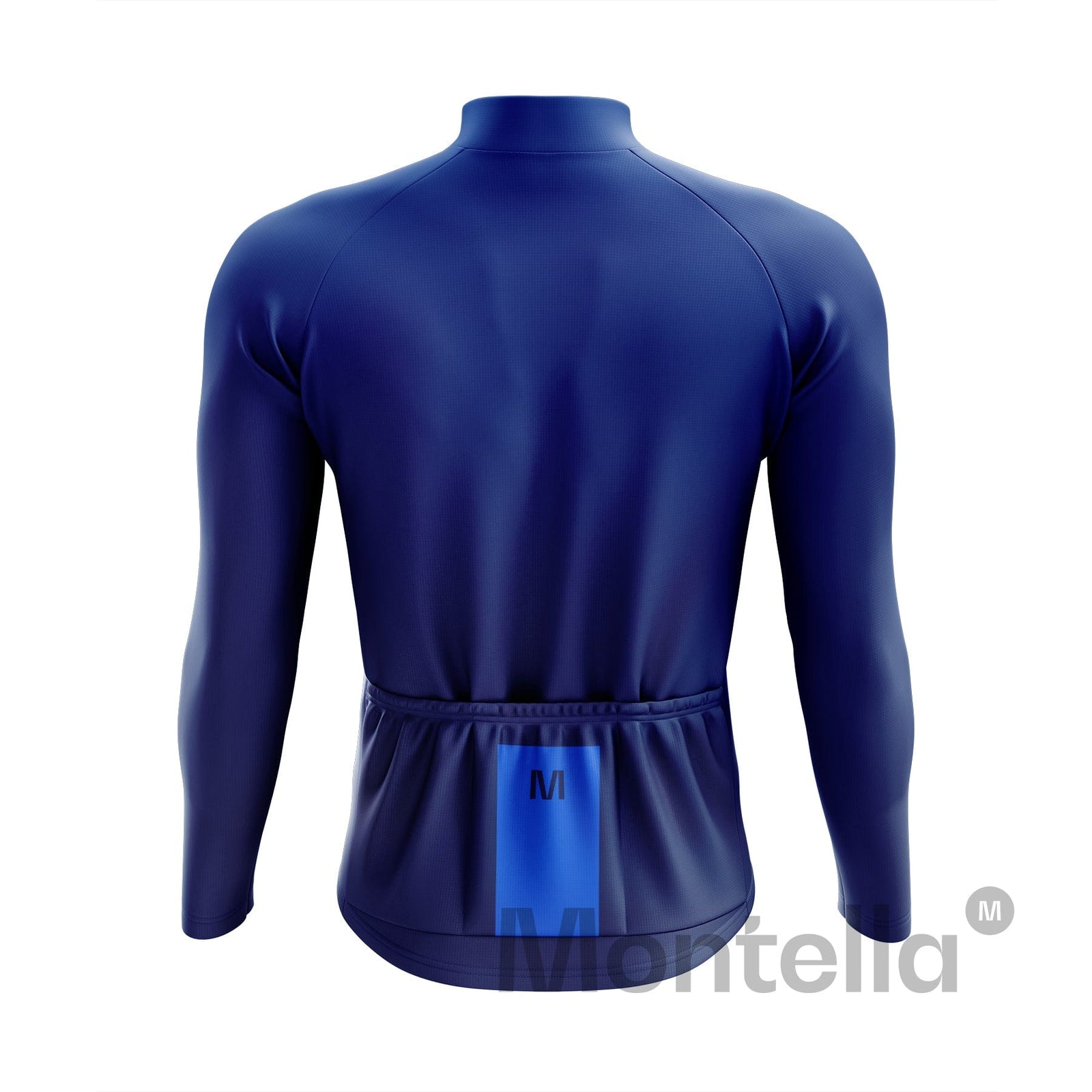 Montella Cycling Men Long Sleeve Men's Dark Blue Long Sleeve Cycling Jersey