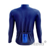 Montella Cycling Men Long Sleeve Men's Dark Blue Long Sleeve Cycling Jersey