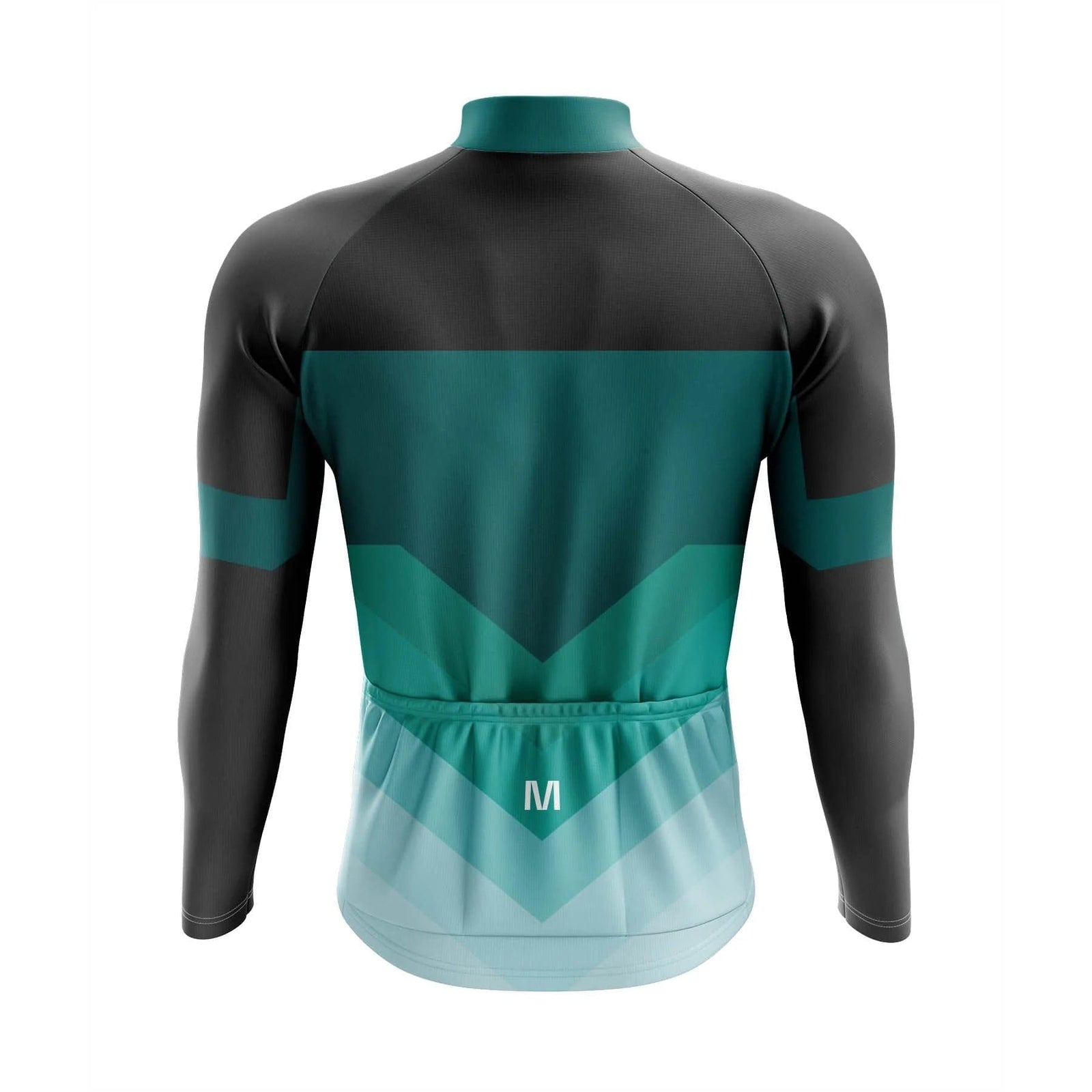 Montella Cycling Men Long Sleeve Men's Green Arrows Long Sleeve Cycling Jersey