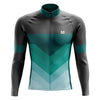 Montella Cycling Men Long Sleeve Men's Green Arrows Long Sleeve Cycling Jersey