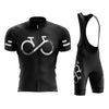 Montella Cycling Men's Black Cycling Forever Infinity Jersey or Bib Shorts