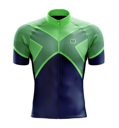 Montella Cycling Men's Blue Green Cycling Jersey