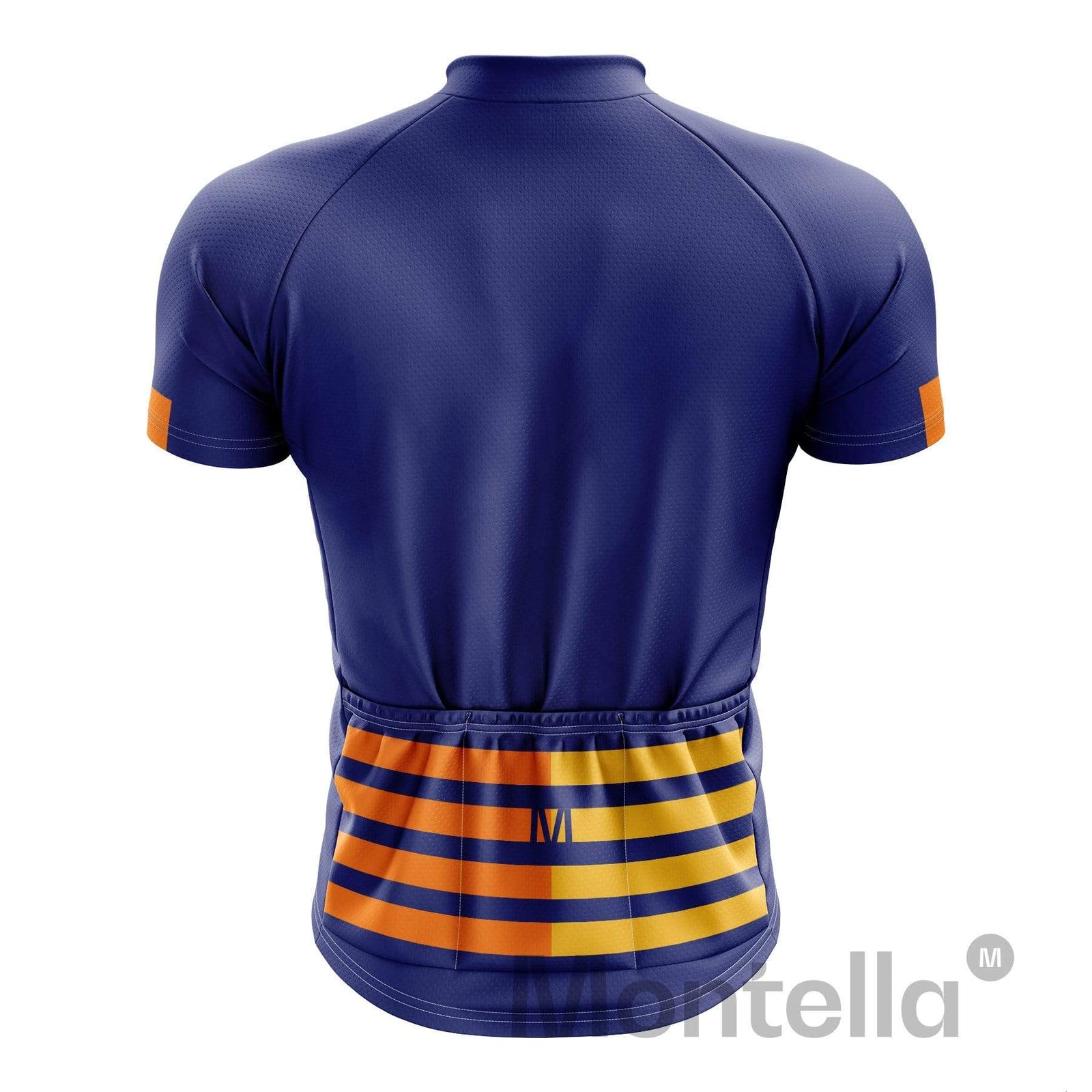 Montella Cycling Men's Blue Lines Cycling Jersey