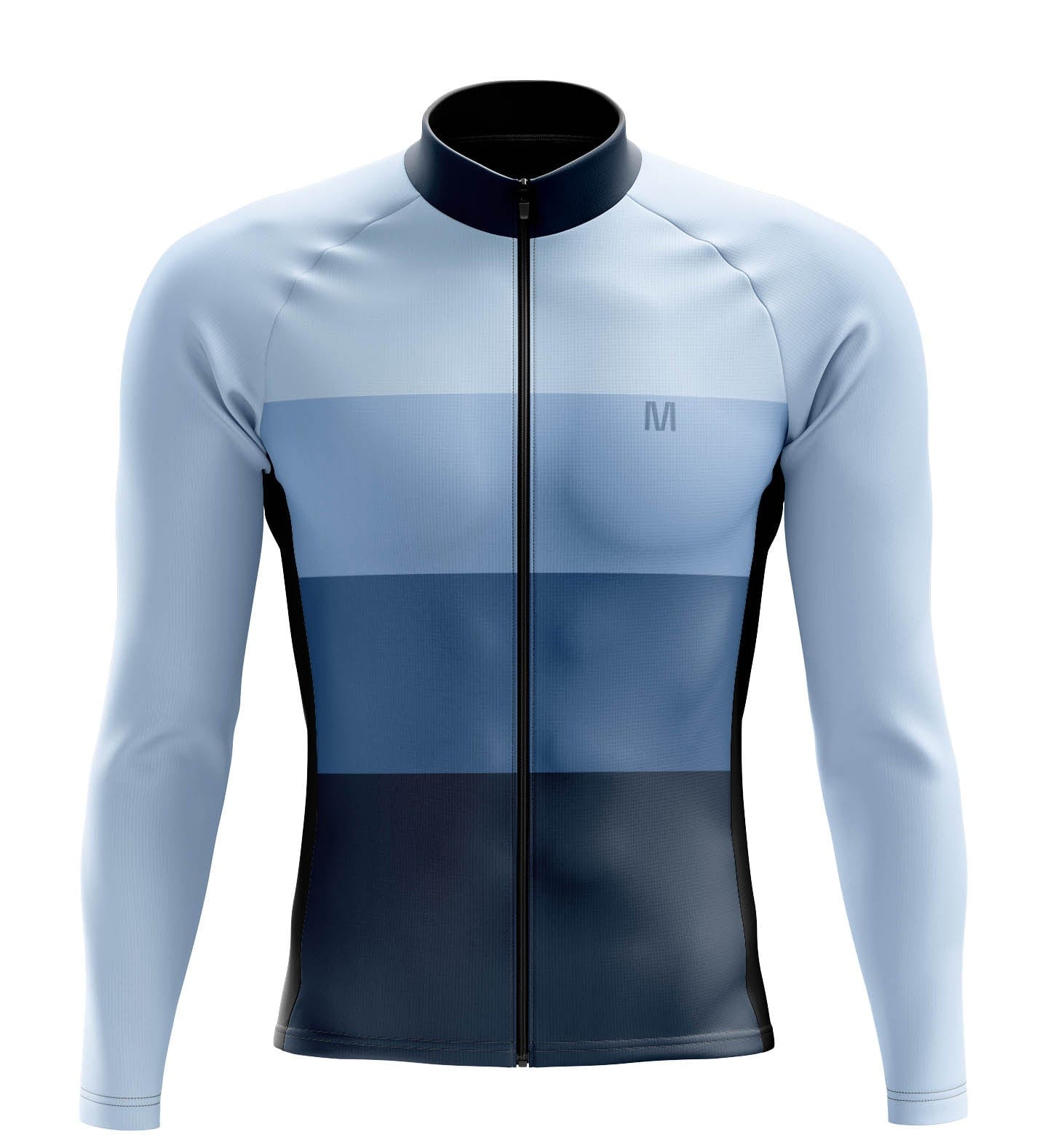 Montella Cycling Men's Blue Long Sleeve Cycling Jersey