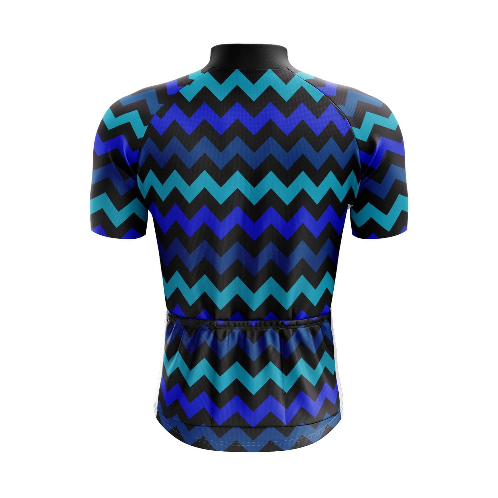 Montella Cycling Men's Blue Zig Zag Cycling Jersey