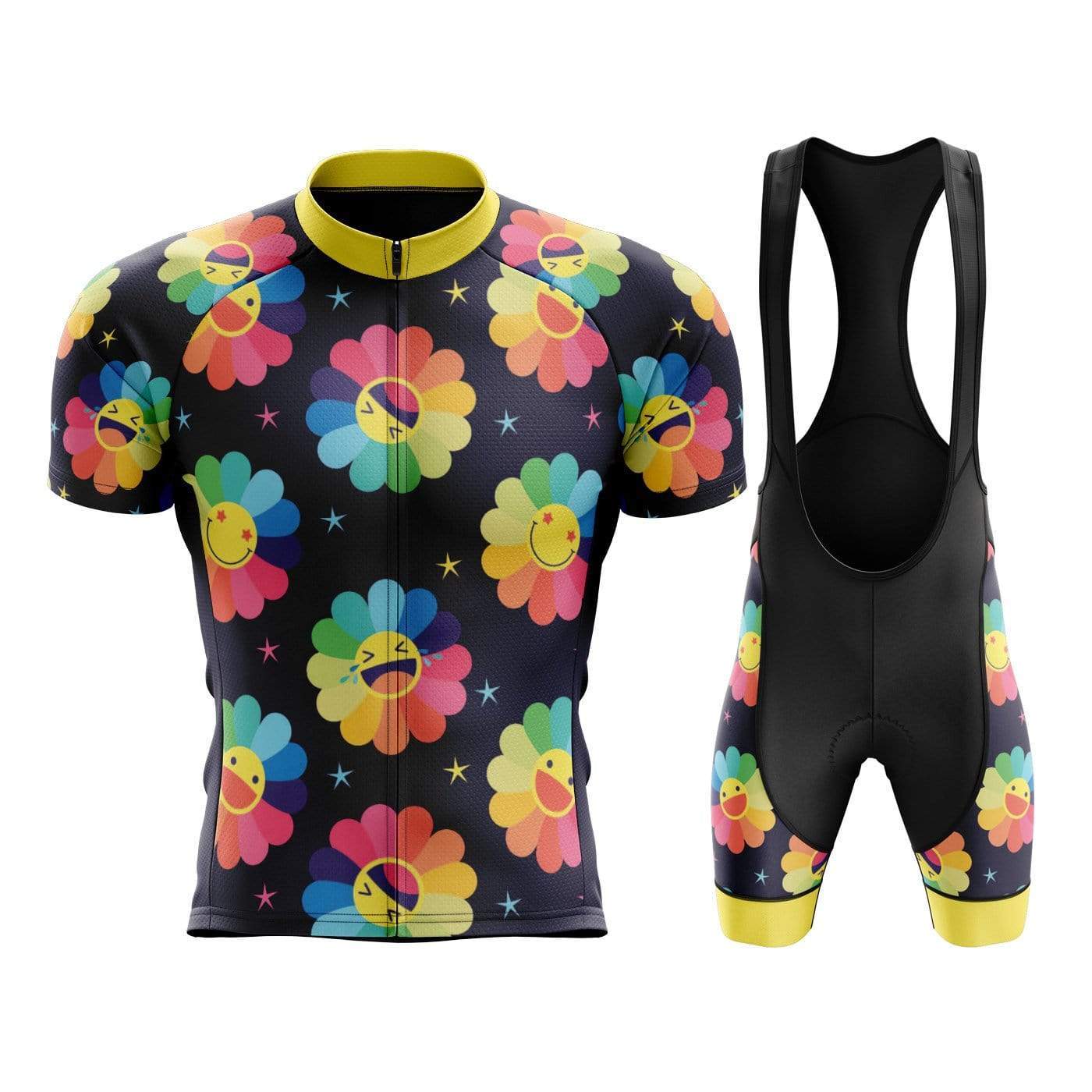 Montella Cycling Men's Fun Flowers Cycling Jersey or Bibs