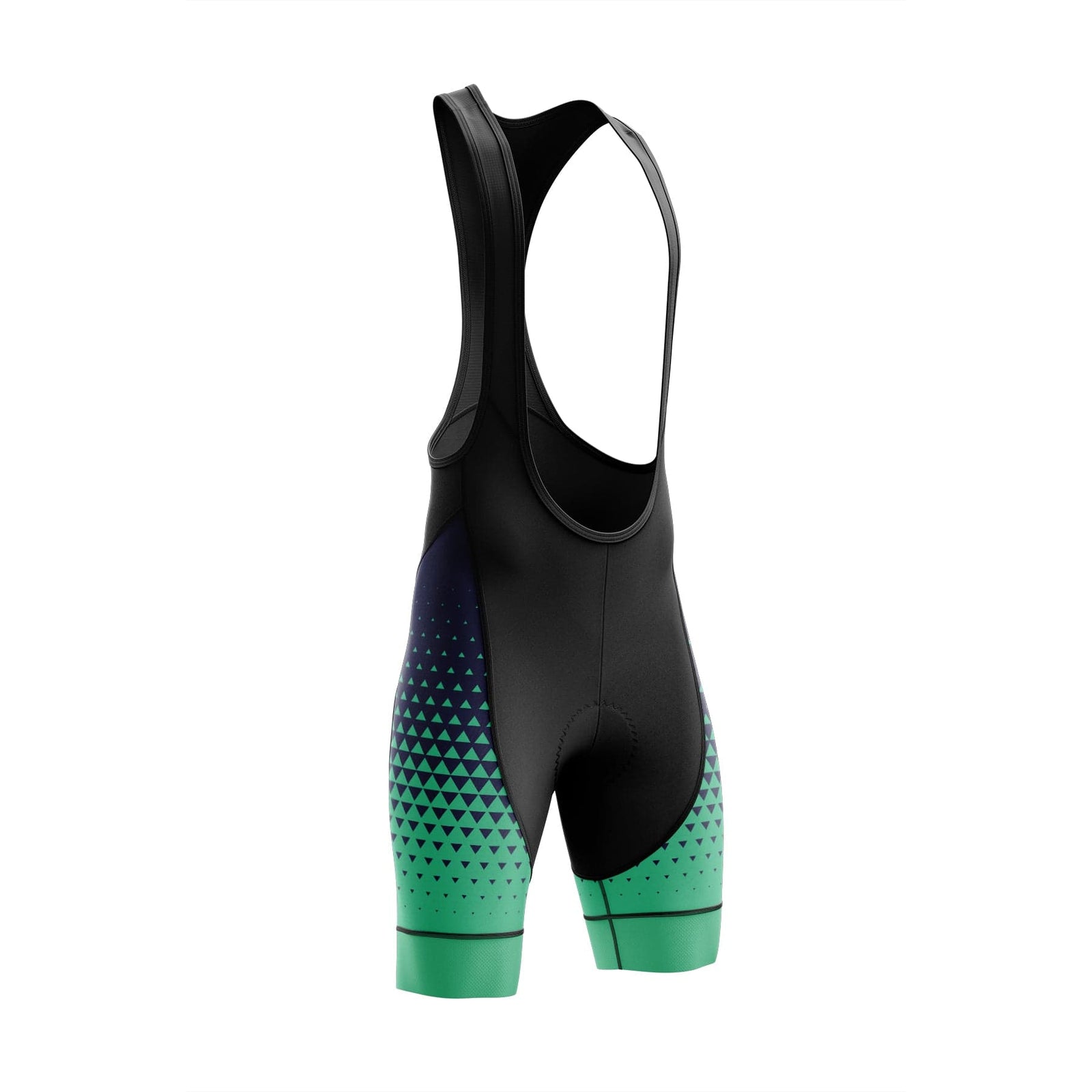 Montella Cycling Men's Green Blue Gradient Cycling Bib Shorts