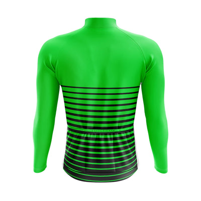 Montella Cycling Men's Green Neon Long Sleeve Cycling Jersey